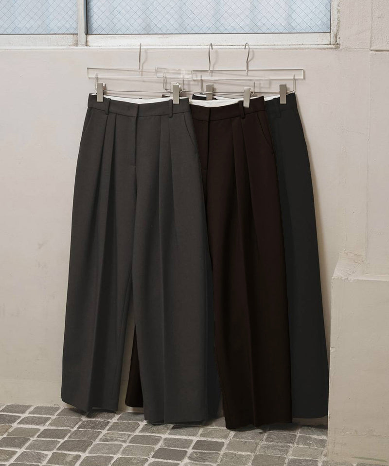 12月中旬入荷予定【TODAYFUL / トゥデイフル】Bonding Wide Trousers / ボンディングワイドトラウザーズ