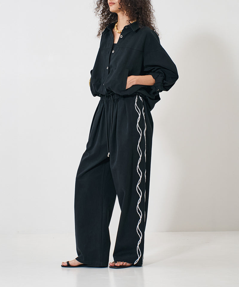 【YENN/イエン】CODE EMBRO PANTS/コードエンブロパンツ