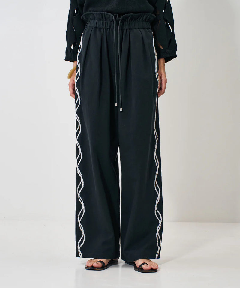 【YENN/イエン】CODE EMBRO PANTS/コードエンブロパンツ