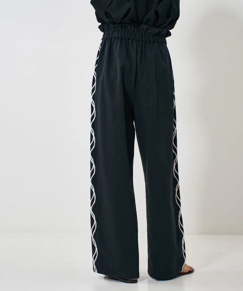 【YENN/イエン】CODE EMBRO PANTS/コードエンブロパンツ