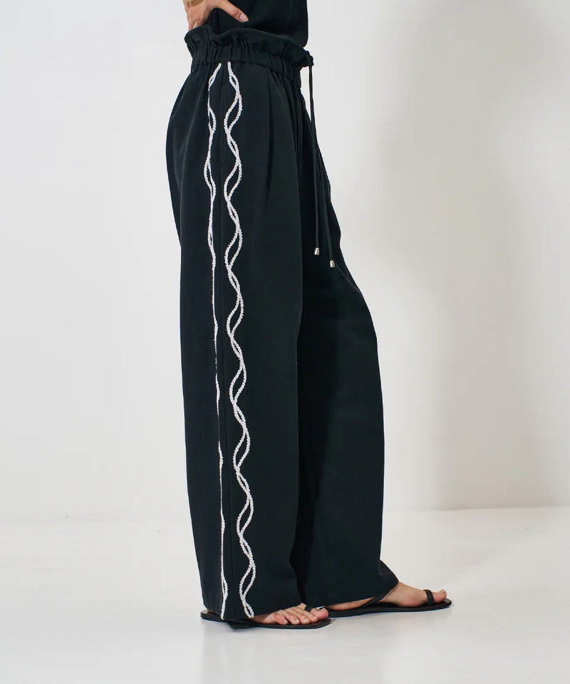 【YENN/イエン】CODE EMBRO PANTS/コードエンブロパンツ