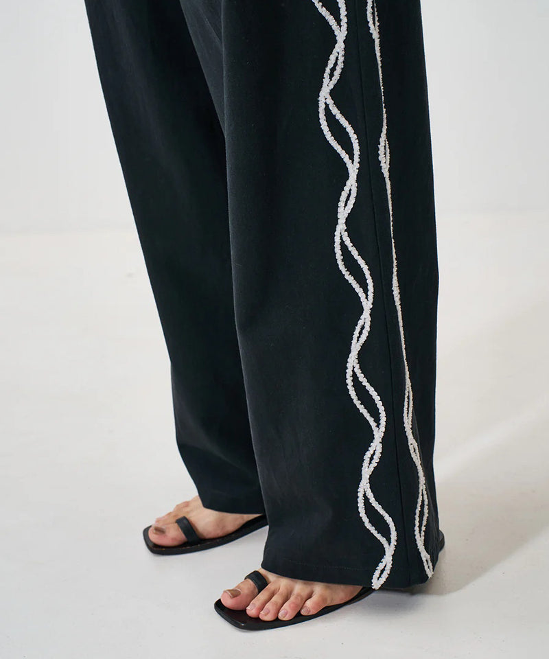 【YENN/イエン】CODE EMBRO PANTS/コードエンブロパンツ