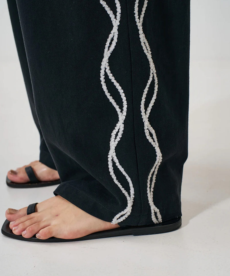 【YENN/イエン】CODE EMBRO PANTS/コードエンブロパンツ