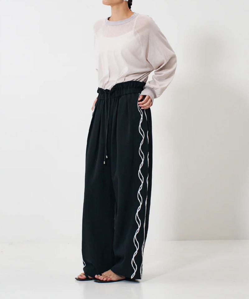 【YENN/イエン】CODE EMBRO PANTS/コードエンブロパンツ