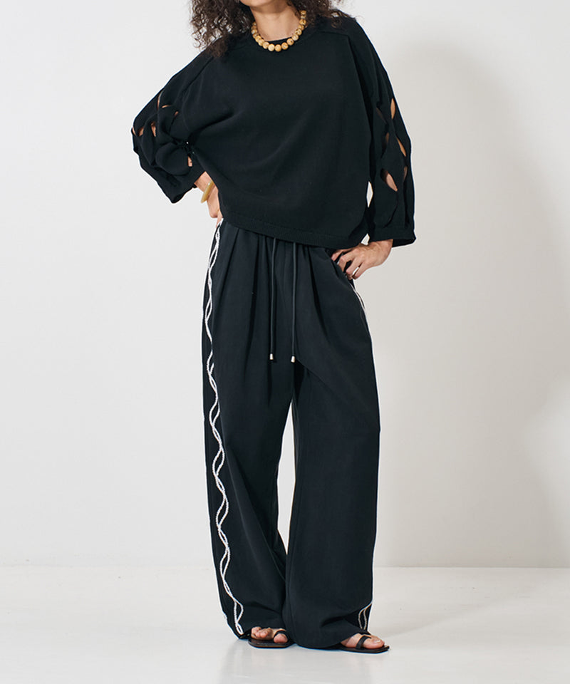 【YENN/イエン】CODE EMBRO PANTS/コードエンブロパンツ