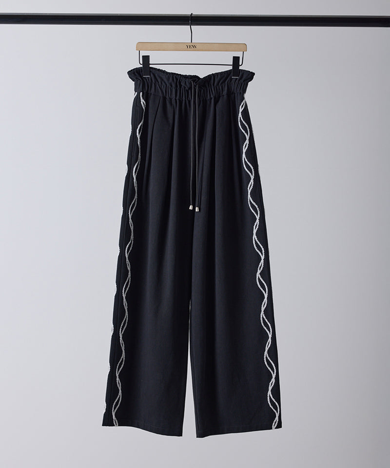 【YENN/イエン】CODE EMBRO PANTS/コードエンブロパンツ