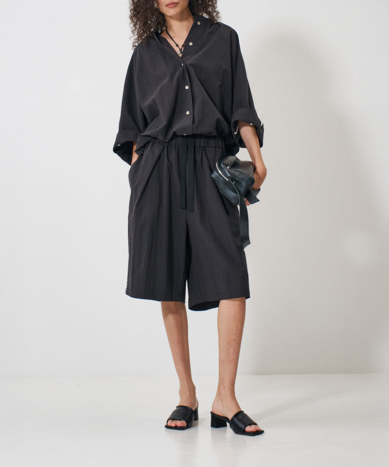 【YENN/イエン】ROUND FORM SHIRT/ラウンドフォームシャツ