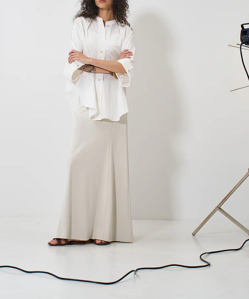 【YENN/イエン】ROUND FORM SHIRT/ラウンドフォームシャツ