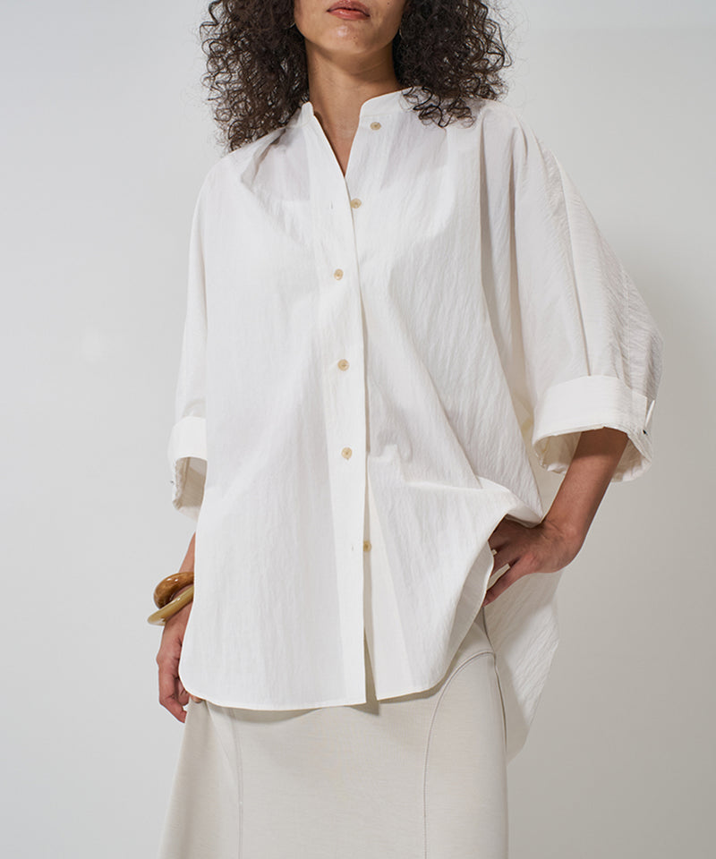 【YENN/イエン】ROUND FORM SHIRT/ラウンドフォームシャツ