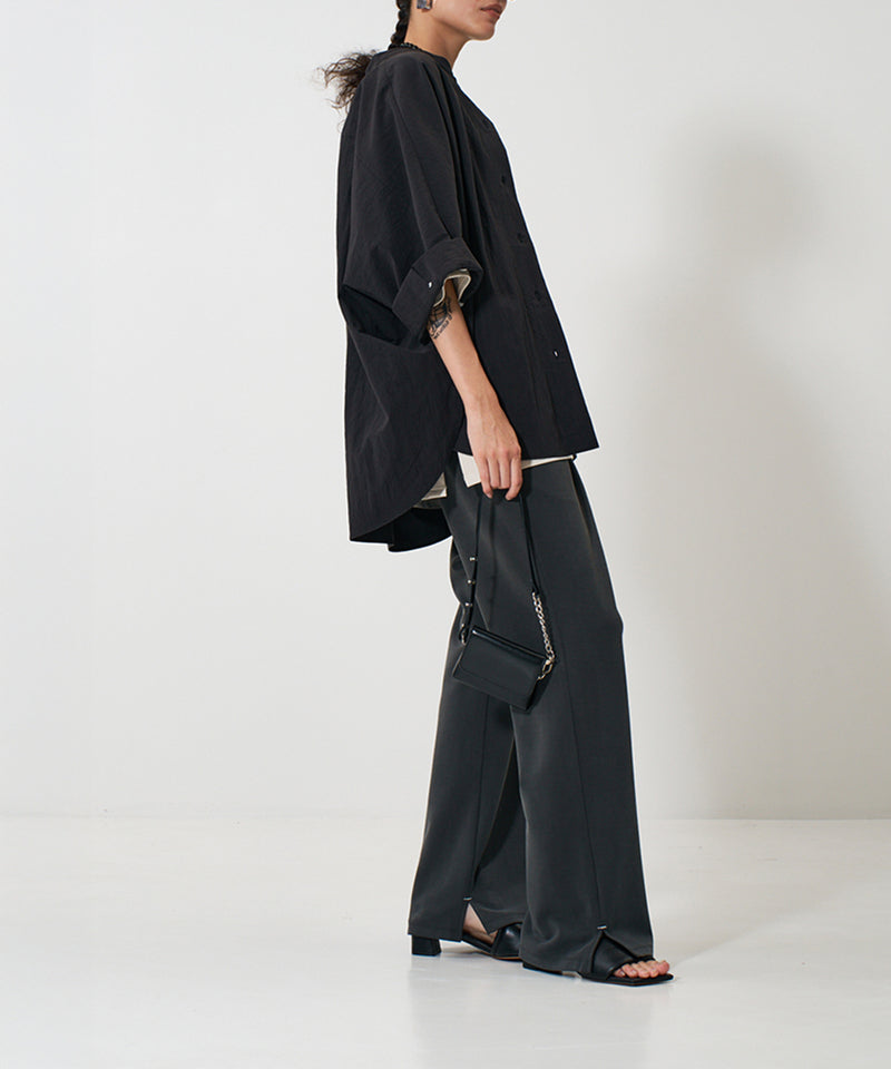 【YENN/イエン】ROUND FORM SHIRT/ラウンドフォームシャツ