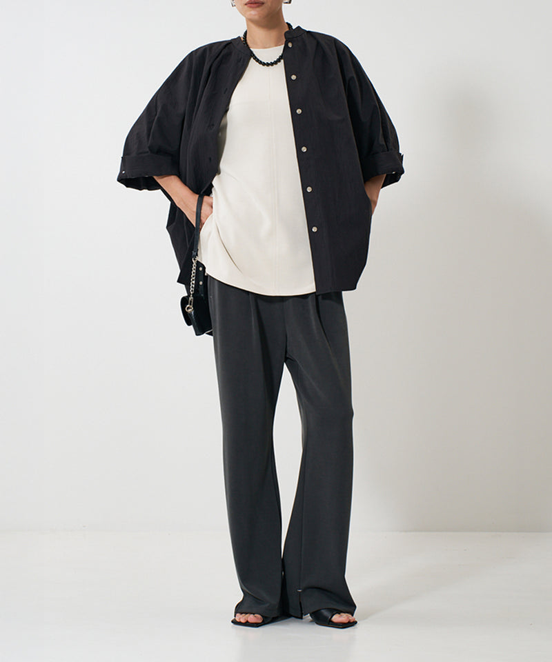 【YENN/イエン】ROUND FORM SHIRT/ラウンドフォームシャツ