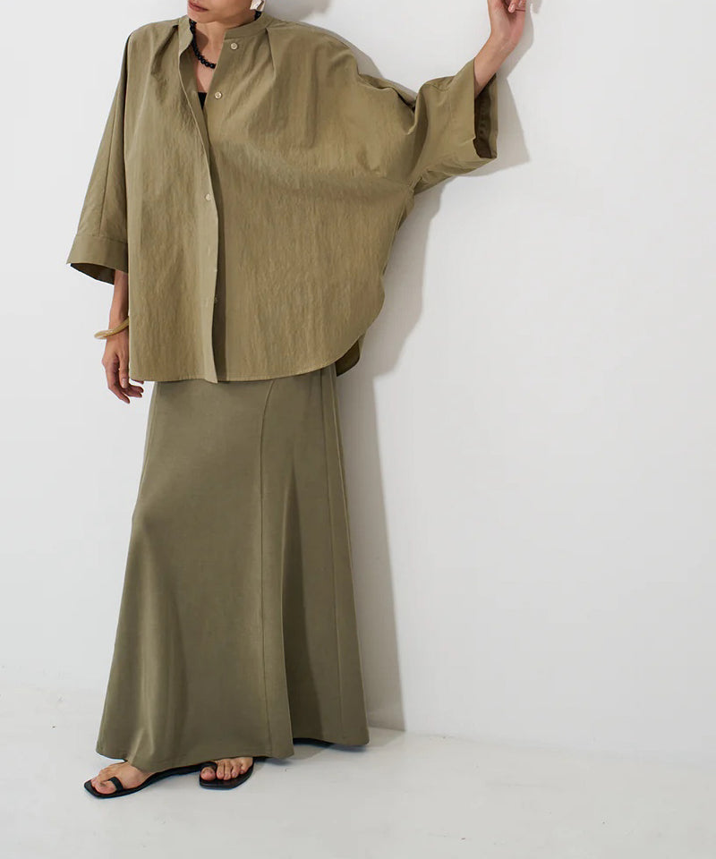 【YENN/イエン】ROUND FORM SHIRT/ラウンドフォームシャツ