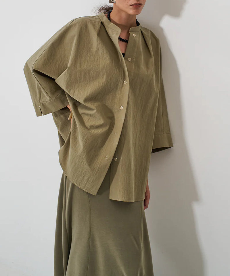 【YENN/イエン】ROUND FORM SHIRT/ラウンドフォームシャツ