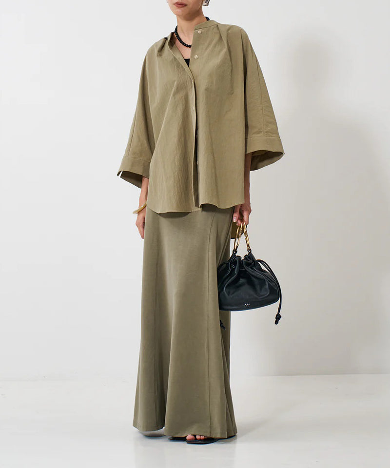 【YENN/イエン】ROUND FORM SHIRT/ラウンドフォームシャツ