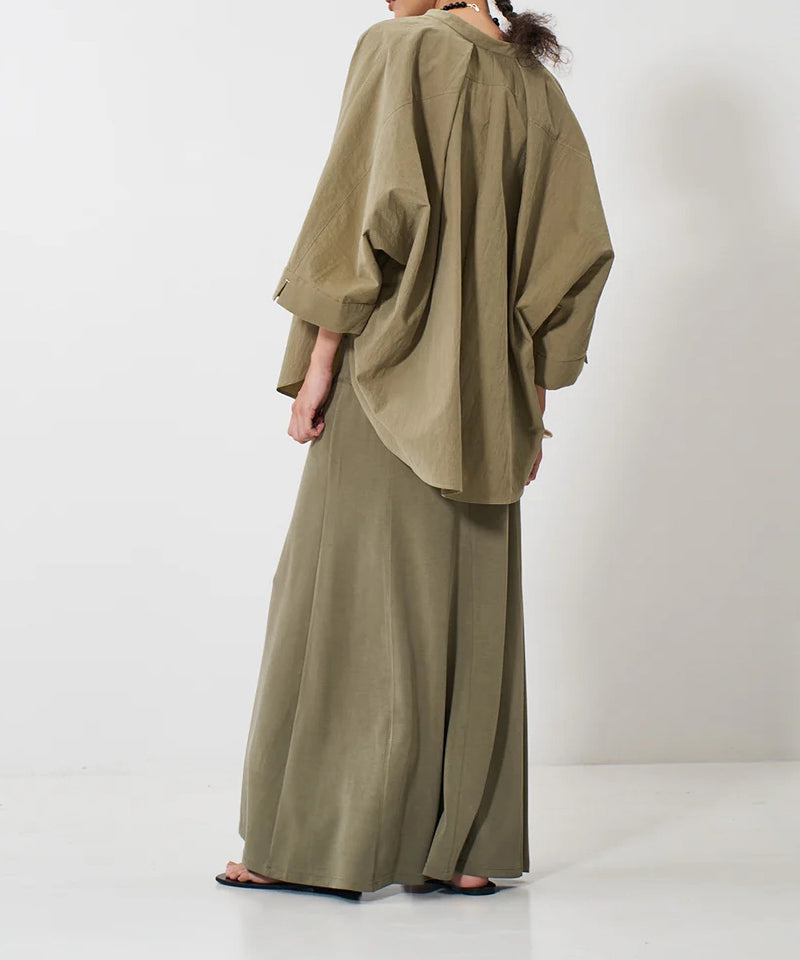 【YENN/イエン】ROUND FORM SHIRT/ラウンドフォームシャツ