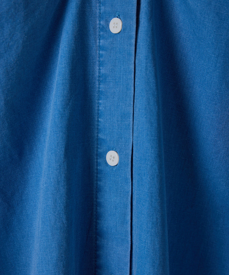 【YENN/イエン】PIGMENT WASHED SHIRT/ピグメントウォッシュドシャツ