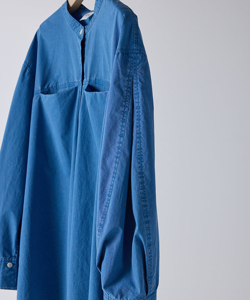 【YENN/イエン】PIGMENT WASHED SHIRT/ピグメントウォッシュドシャツ