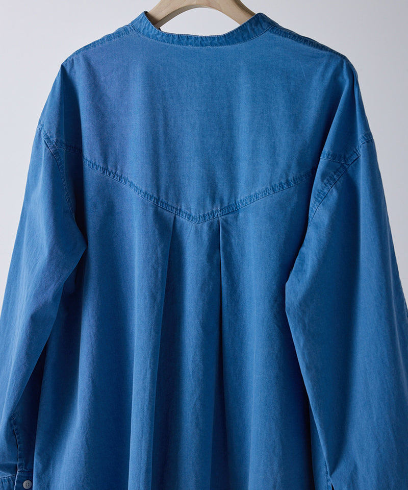 【YENN/イエン】PIGMENT WASHED SHIRT/ピグメントウォッシュドシャツ