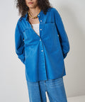 【YENN / イエン】PIGMENT WASHED SHIRT / ピグメントウォッシュドシャツ