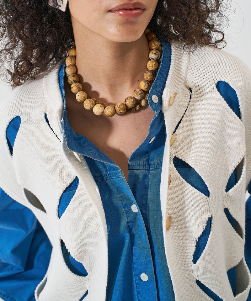 【YENN/イエン】CUT OUT PATTERN VEST/カットアウトパターンベスト