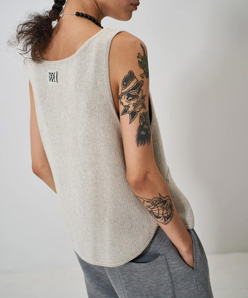 【YENN/イエン】BOAT NECK KNIT VEST/ボートネック ニット ベスト