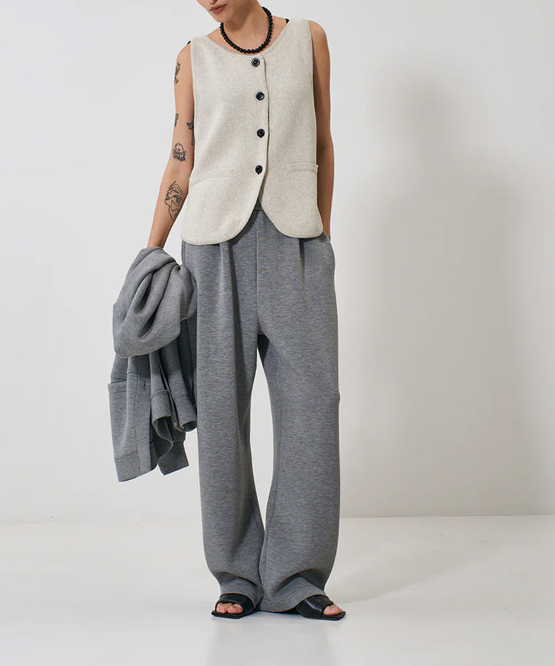 【YENN/イエン】BOAT NECK KNIT VEST/ボートネック ニット ベスト