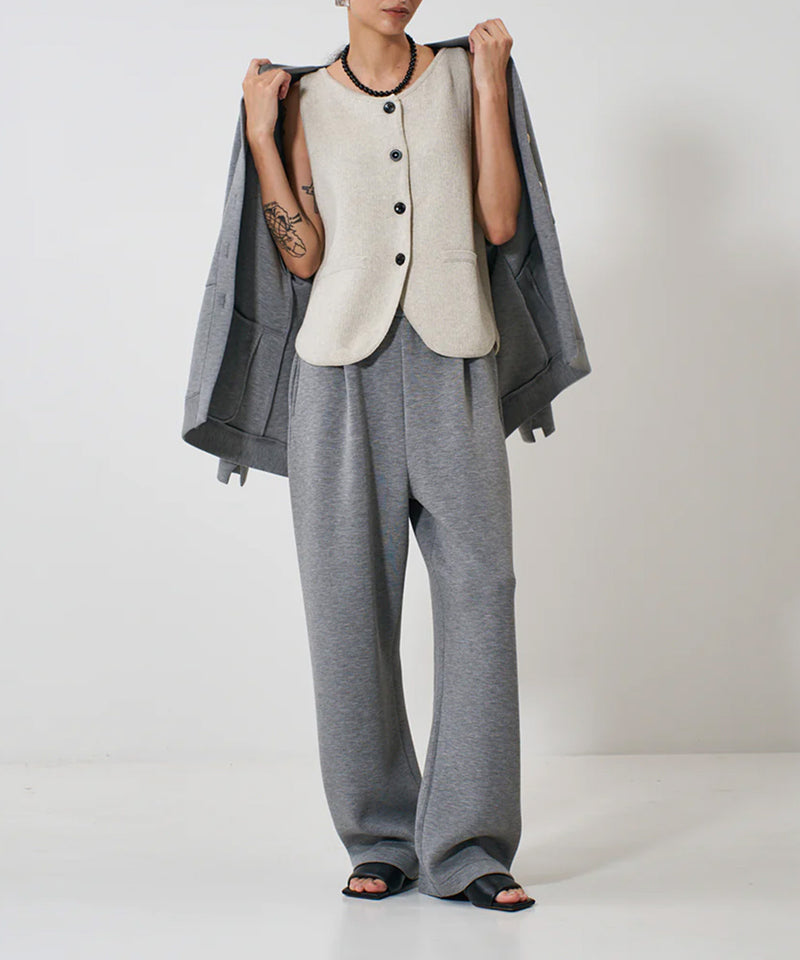 【YENN/イエン】BOAT NECK KNIT VEST/ボートネック ニット ベスト