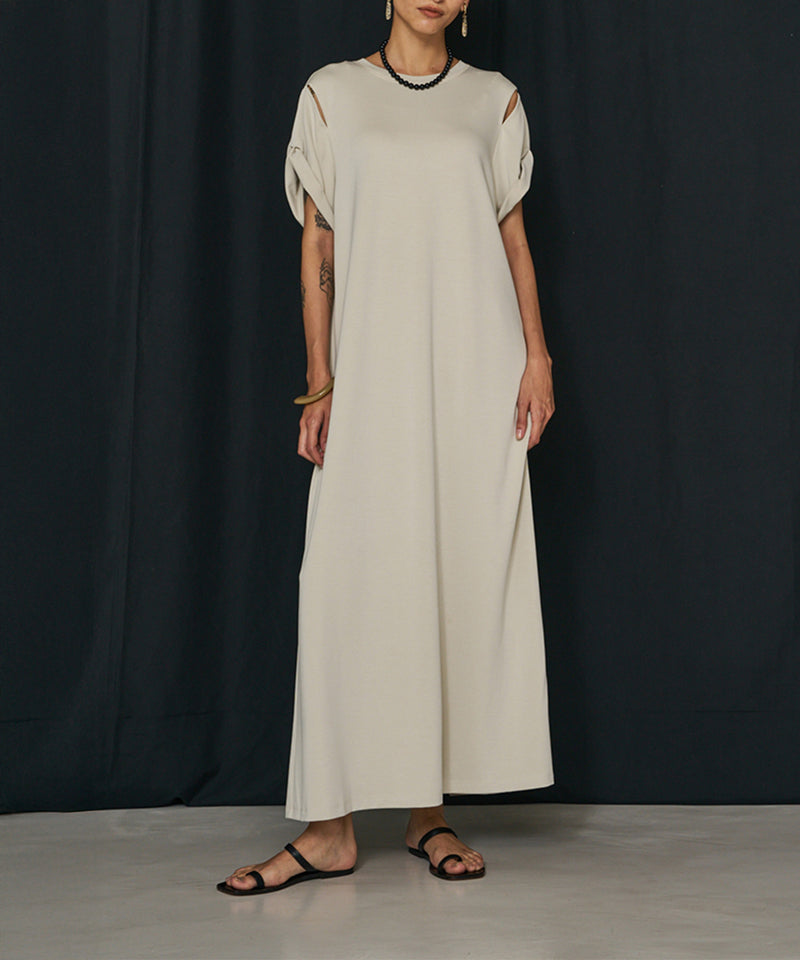 【YENN/イエン】EYELETS TEE DRESS/アイレットティードレス