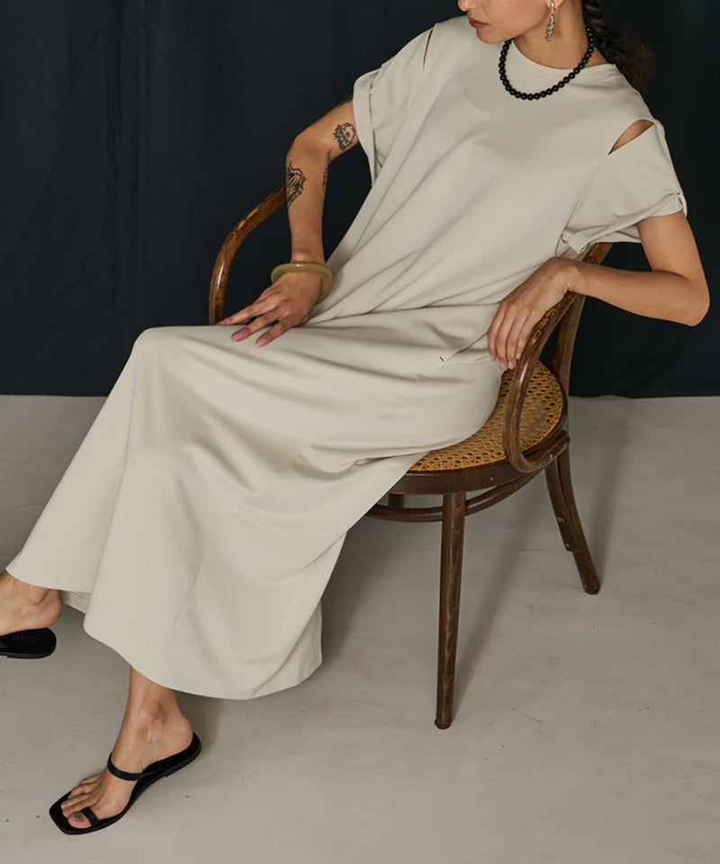 【YENN/イエン】EYELETS TEE DRESS/アイレットティードレス