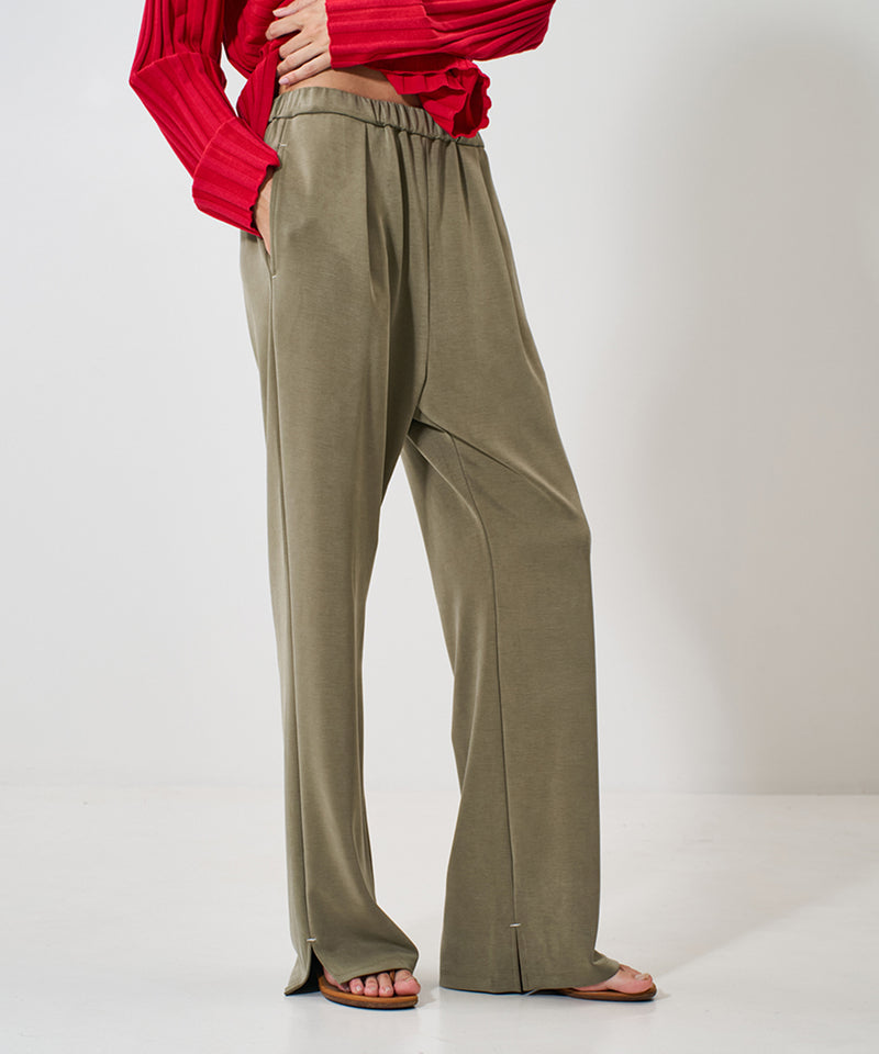 【YENN】SIDE SLIT SLACKS/サイドスリットスラックス