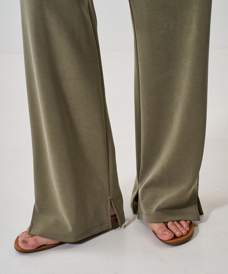 【YENN】SIDE SLIT SLACKS/サイドスリットスラックス