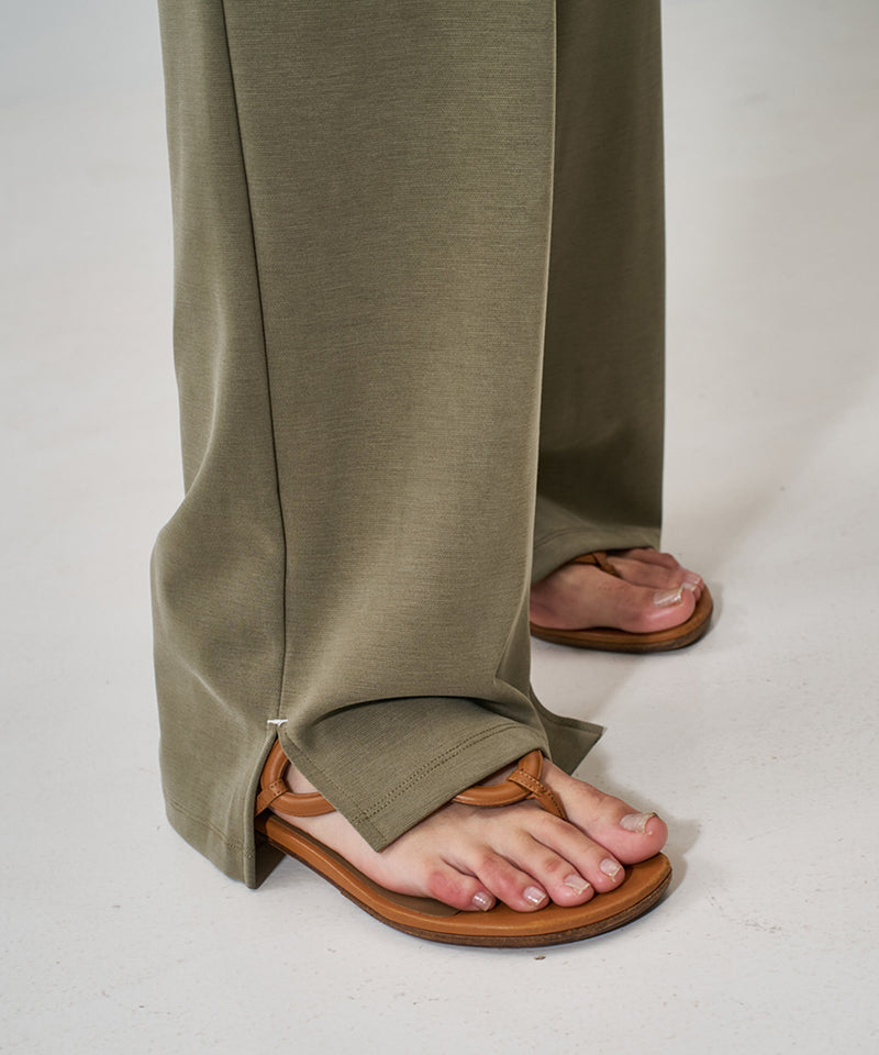【YENN】SIDE SLIT SLACKS/サイドスリットスラックス