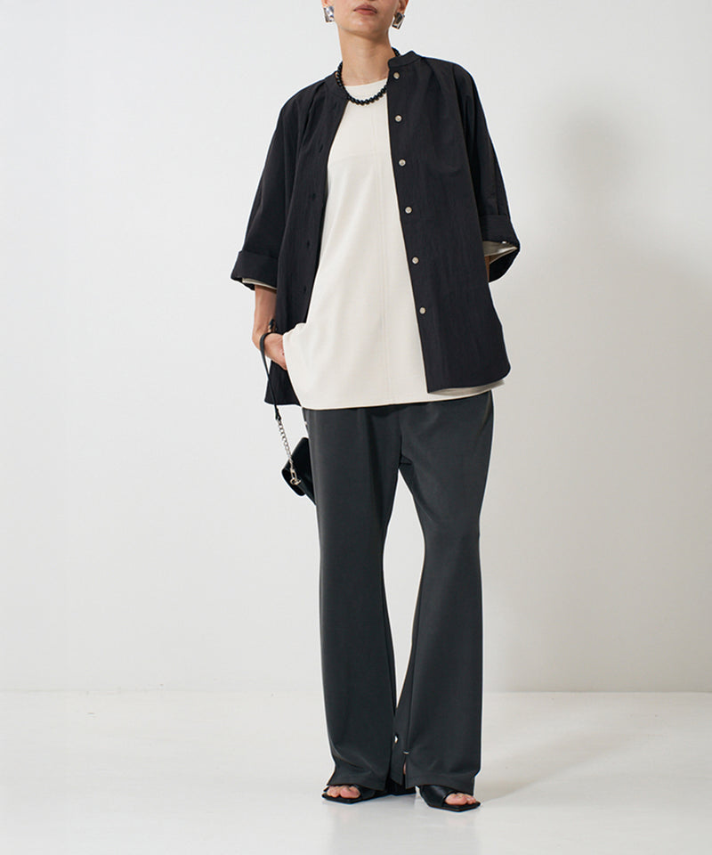 【YENN】SIDE SLIT SLACKS/サイドスリットスラックス