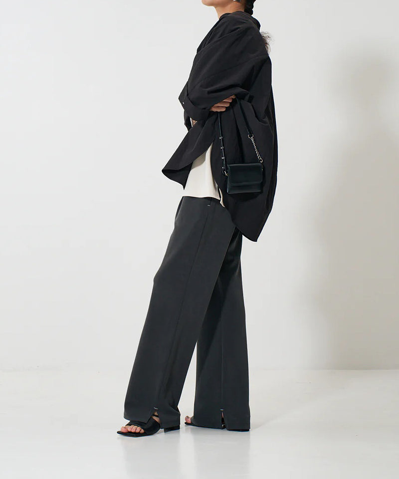 【YENN】SIDE SLIT SLACKS/サイドスリットスラックス