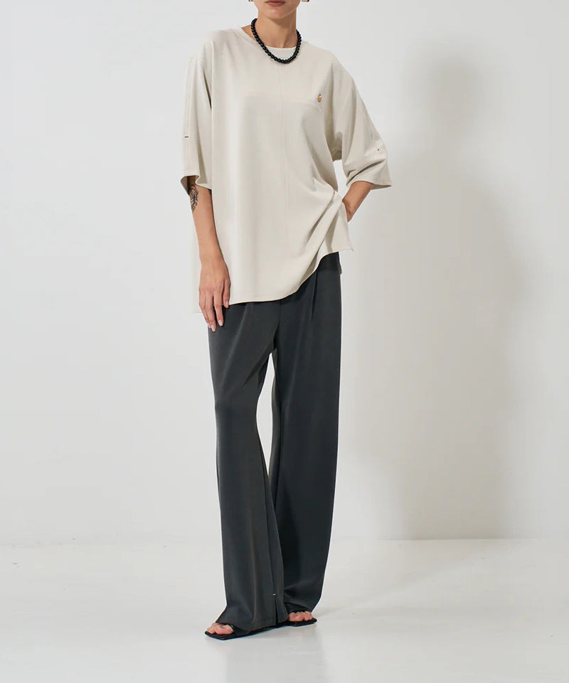 【YENN】SIDE SLIT SLACKS/サイドスリットスラックス