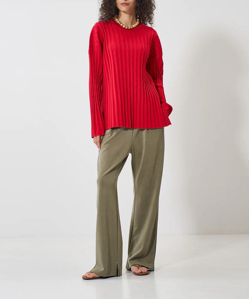 【YENN】SIDE SLIT SLACKS/サイドスリットスラックス