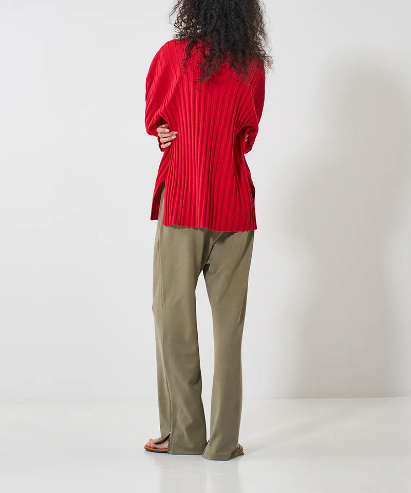 【YENN】SIDE SLIT SLACKS/サイドスリットスラックス