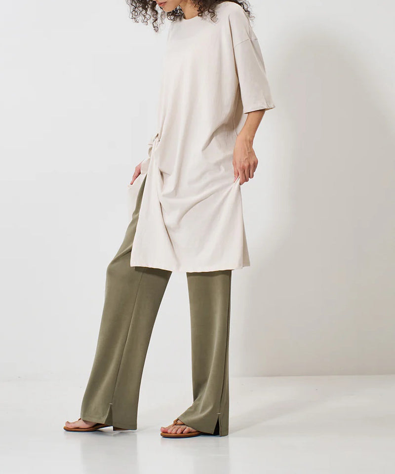 【YENN】SIDE SLIT SLACKS/サイドスリットスラックス