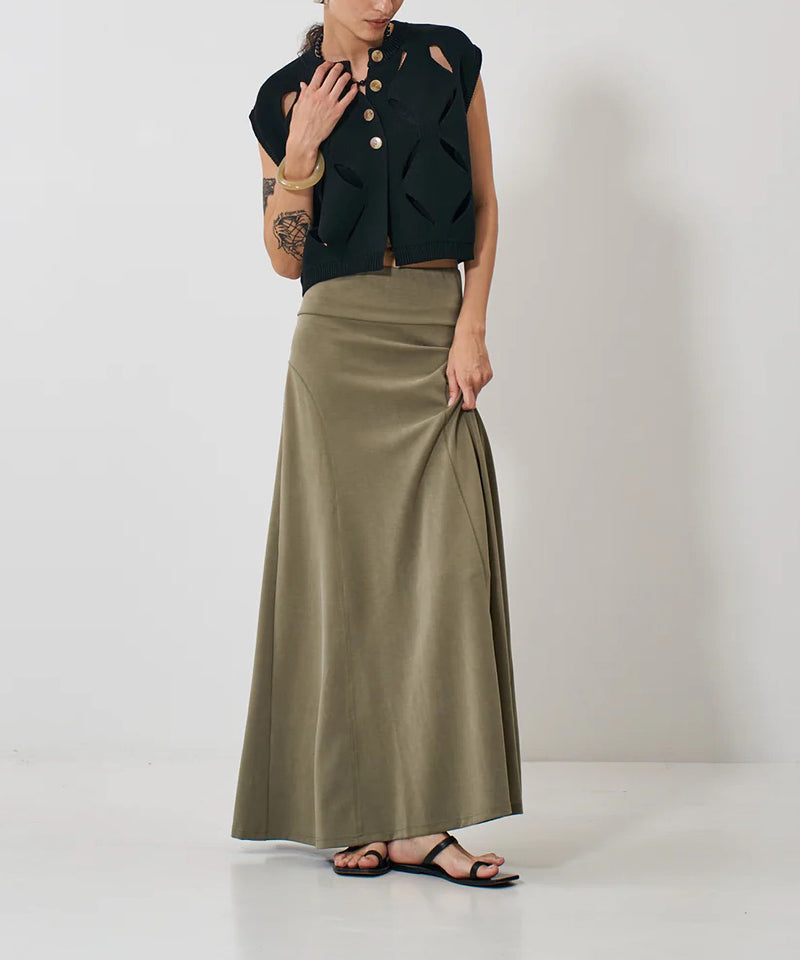 【YENN/イエン】FIBRIL JERSEY SKIRT/フィブリルジャージースカート