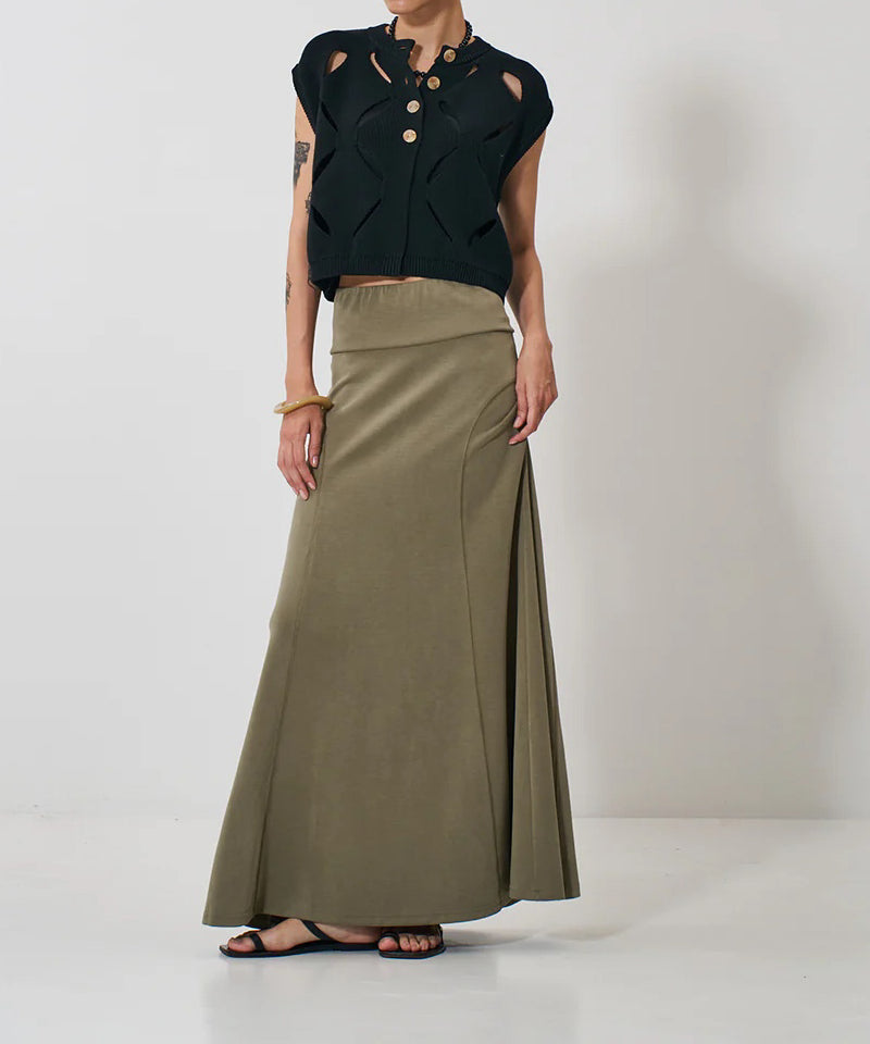 【YENN/イエン】FIBRIL JERSEY SKIRT/フィブリルジャージースカート