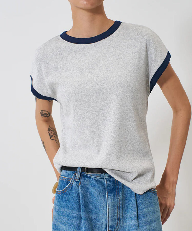 【YENN/イエン】SHORT SLEEVE RIB TEE / ショートスリーブ リブ ティー