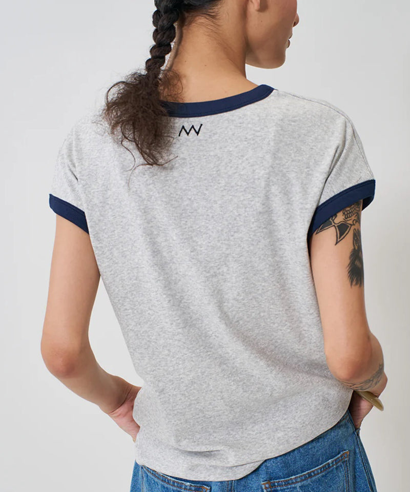 【YENN/イエン】SHORT SLEEVE RIB TEE / ショートスリーブ リブ ティー