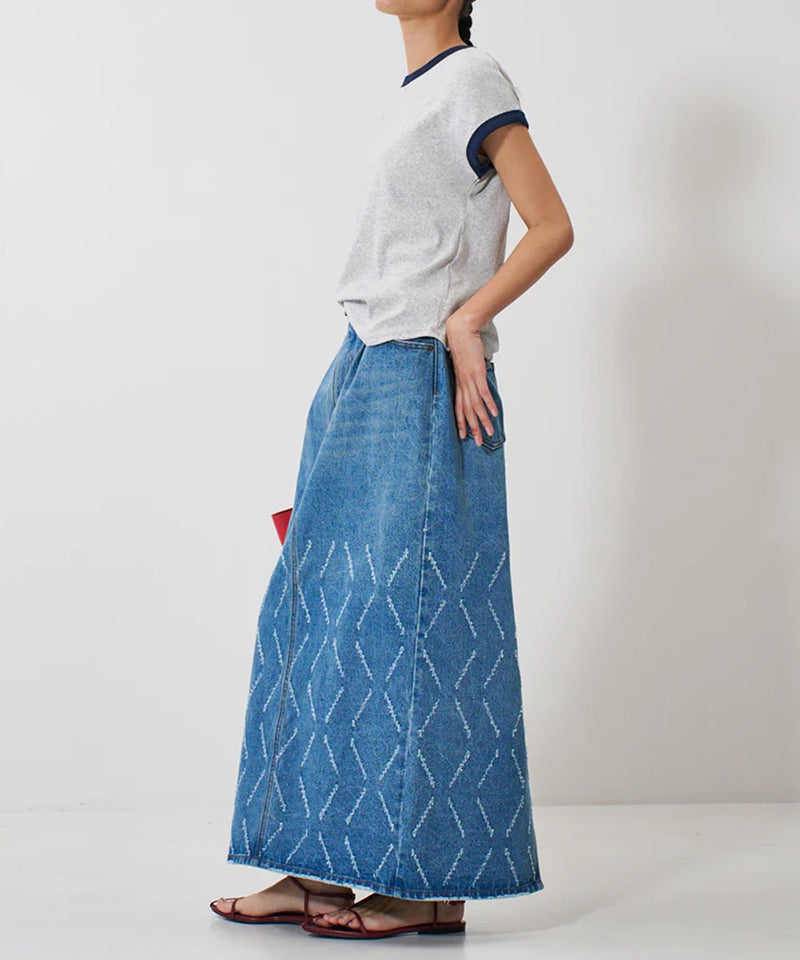 【YENN/イエン】SHORT SLEEVE RIB TEE / ショートスリーブ リブ ティー