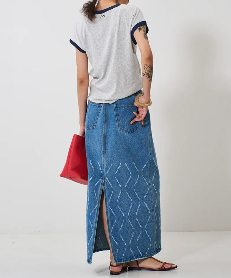 【YENN/イエン】SHORT SLEEVE RIB TEE / ショートスリーブ リブ ティー