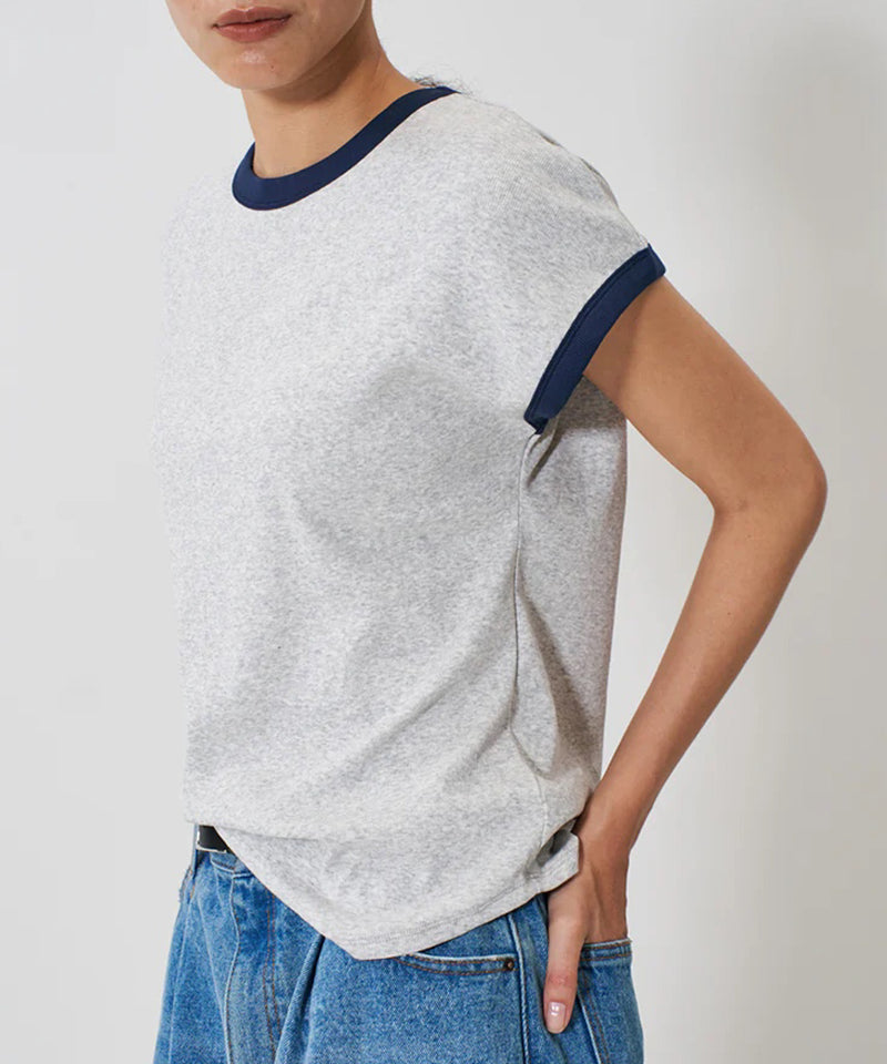 【YENN/イエン】SHORT SLEEVE RIB TEE / ショートスリーブ リブ ティー