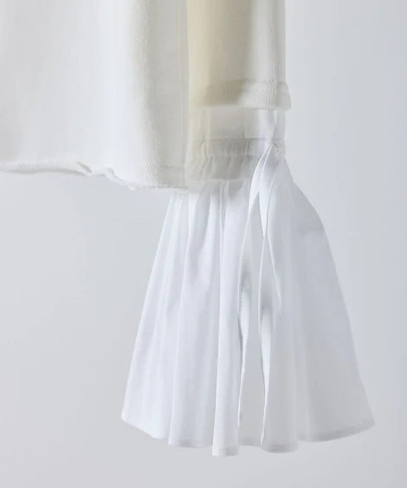 【Mewl/ミュール】オフショルシャツスリーブスウェット