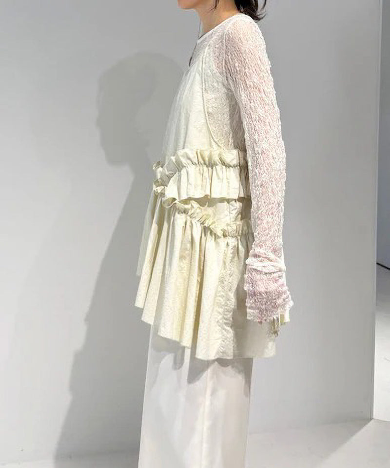 【Mewl/ミュール】アシメティアードキャミ