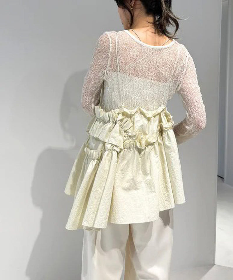 【Mewl/ミュール】アシメティアードキャミ