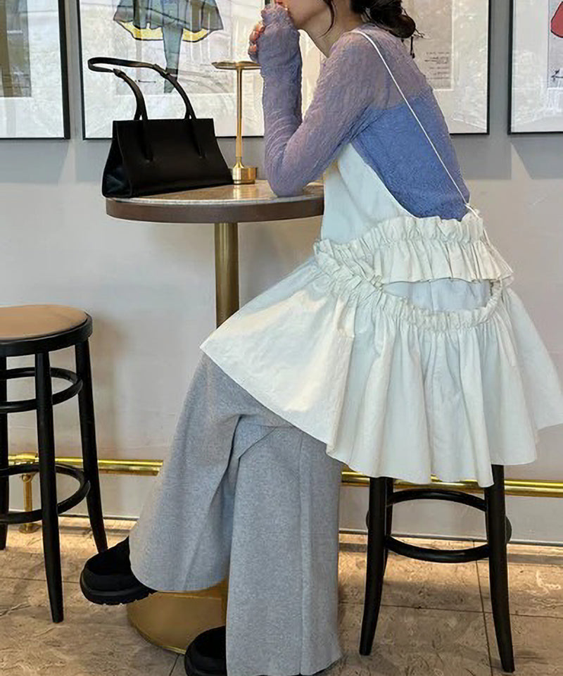 【Mewl/ミュール】アシメティアードキャミ