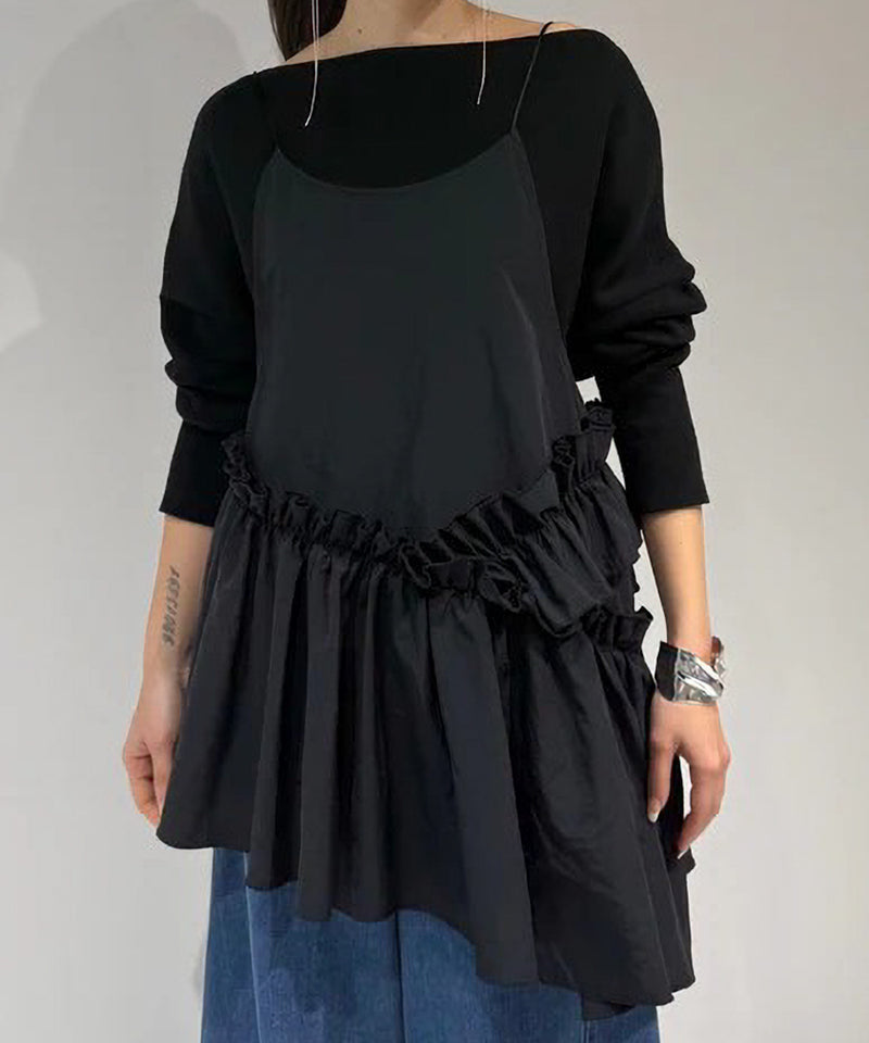 【Mewl/ミュール】アシメティアードキャミ